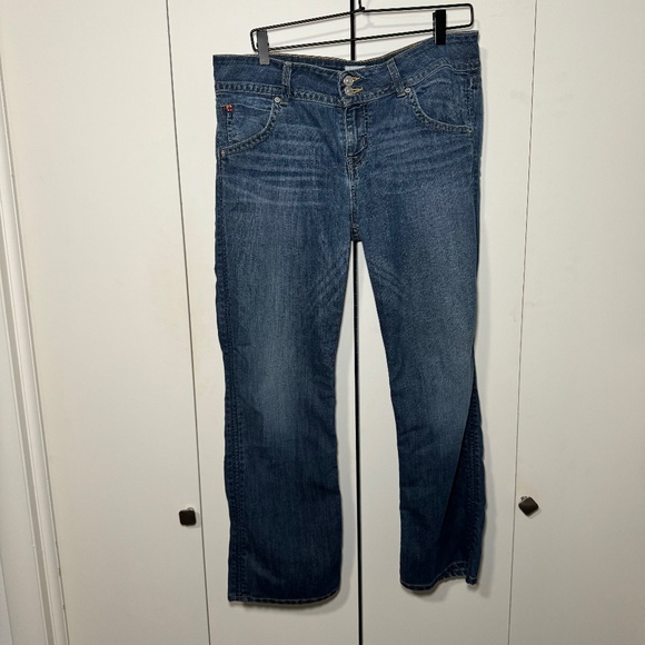 Hudson Jeans Women's Size 31 Blue Medium Wash Denim Signature Petite Bootcut - Picture 1 of 5